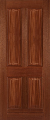 Hardwood Colonial 4 Panel External Door